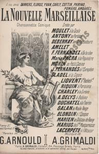Partition de la chanson : Nouvelle Marseillaise (La)       Chanson comique Théâtre des Ambassadeurs,Bataclan,Au Parisien,Pépinière