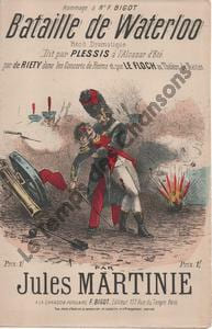 Partition de la chanson : Bataille de Waterloo       Récit Alcazar d'Eté,Concerts Théâtre de Reims,Théâtre de Nantes