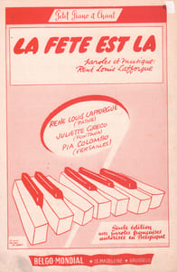 Partition de la chanson : Fête est là (La)