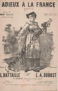 Partition de la chanson : Adieux à la France       Romance Eldorado,Pavillon de l'Horloge