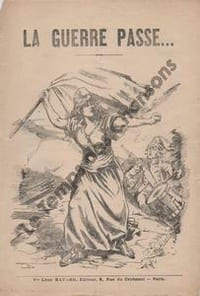Partition de la chanson : Guerre passe ... (La) La France debout Chanson d'actualité