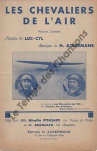 Partition de la chanson : Chevaliers de l'air (Les) Chanson d'actualité