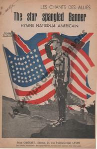 Partition de la chanson : The star spangled banner La bannière étoilée Hymne