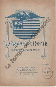 Partition de la chanson : The star Spangled banner La bannière étoilée Hymne