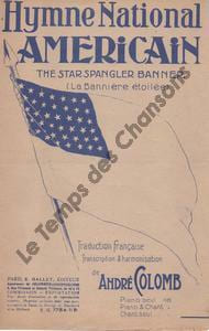 Partition de la chanson : The star spangled banner La bannière étoilée Hymne