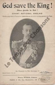 Partition de la chanson : God save the king ! Dieu garde le roi Chant National