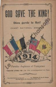 Partition de la chanson : God save the king ! Dieu sauve le roi Chant National