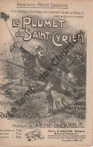 Partition de la chanson : Plumet du Saint-Cyrien (Le)