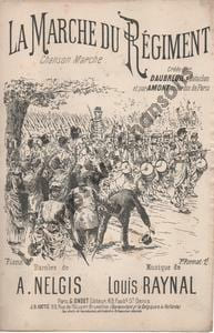 Partition de la chanson : Marche du régiment (La) Chanson marche Bataclan,Jardin de Paris