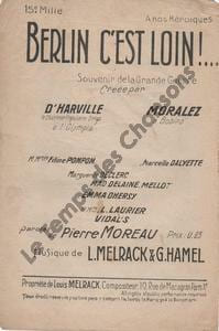 Partition de la chanson : Berlin c'est loin !...