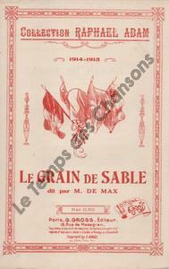 Partition de la chanson : Grain de sable (Le)       Poésie 