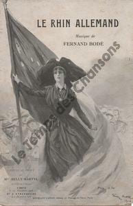 Partition de la chanson : Rhin Allemand (Le)       Poésie 
