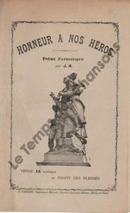 Partition de la chanson : Honneur à nos héros       Poème 