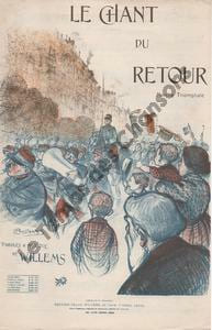 Partition de la chanson : Chant du retour (Le) Marche triomphale      Chanson marche 