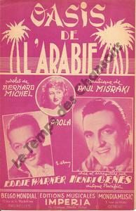 Partition de la chanson : Oasis de l'Arabie