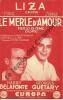 Partition de la chanson : Merle d'amour (Le)  Il merlo di como      . Guétary Georges,Belafonte Harry - Ravasini - Chabrier Robert,Biri