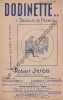Partition de la chanson : Dodinette ... Publicité au dos des landaus " Francia " Berceuse de Francia      . Jysor Robert - Hermann Rodolphe,Alberty - ...