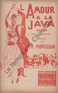 Partition de la chanson : Amour à la Java (L')