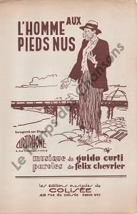 Partition de la chanson : Homme aux pied nus ... (L') Chanson dramatique
