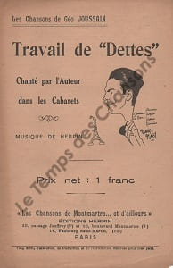Partition de la chanson : Travail de "Dettes"