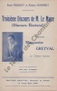 Partition de la chanson : Troisième discours de M. Le Maire  Discours électoral     Monologue comique . Greyval Marguerite -  - Perriot René,Honnert ...