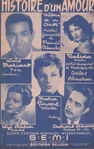 Partition de la chanson : Histoire d'un amour ( Historia de un amor )        