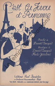 Partition de la chanson : C'est la java d'Paname