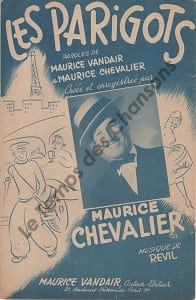 Partition de la chanson : Parigots (Les)