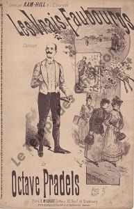Partition de la chanson : Vrais Faubourgs (Les) Quelques rousseurs Eldorado