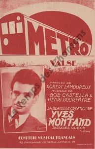 Partition de la chanson : Métro