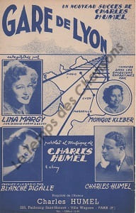 Partition de la chanson : Gare de Lyon        