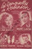 Partition de la chanson : Demoiselles de Robinson (Les)        . Claveau André,Margy Lina,Girerd Raymond,Chauvier Georges - Ledru Jack - Mareuil ...