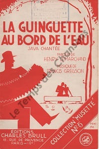 Partition de la chanson : Guinguette au bord de l'eau (La)     Tampon   