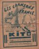 Partition de la chanson : Chansons de France (Les) Jouées à la T.S.F et à l'Olympia par le célèbre clown Kito  Quatorze titres,    Trace de pliage au ...