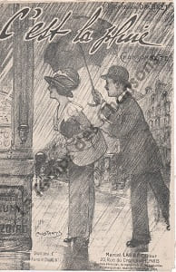 Partition de la chanson : C'est la pluie Chansonnette . Dalbret - Izoird L. - Cluny Charles