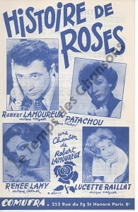 Partition de la chanson : Histoire de roses     La couleur de la couverture peut être différente   