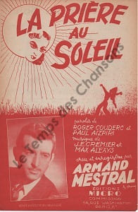 Partition de la chanson : Prière au soleil (La)