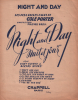 Partition de la chanson : Night and day  Tout le jour ... toute la nuit ...    Night and day  .  - Porter Cole - Hennevé Louis,Porter Cole