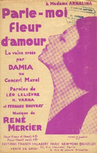 Partition de la chanson : Parle moi fleur d'amour        Concert Mayol