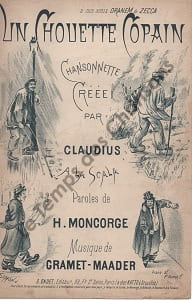 Partition de la chanson : Chouette copain (Un) Monologue comique Scala