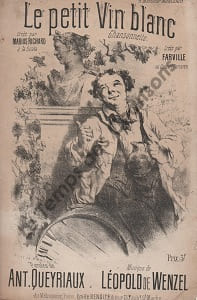 Partition de la chanson : Petit vin blanc (Le) Chansonnette Scala,Concert Parisien