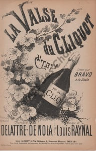 Partition de la chanson : Valse du Cliquot (La) Scala