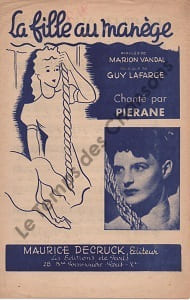 Partition de la chanson : Fille au manège (La)
