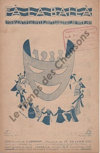 Partition de la chanson : Fà-La Ballà ! Tampon sur couverture Chanson provençale