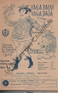 Partition de la chanson : Vaga d'Aqui ! ... Vaga d'Aïa ! ...