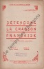Partition de la chanson : Défendons la chanson Française     Tranche fragilisée   .  - Solvin A. - Thomas Pierre