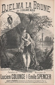Partition de la chanson : Djelma la brune L'esclave noir Romance Scala,Eden Concert