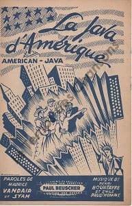 Partition de la chanson : Java d'Amérique (La)        