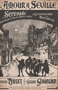 Partition de la chanson : Amour à Séville (L') Alcazar,Théâtre d'Ombres du conservatoire de Montmartre