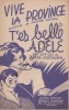 Partition de la chanson : T'es belle Adèle     Orchestration - Chant   .  - Verchuren André - Chassegué Réginald